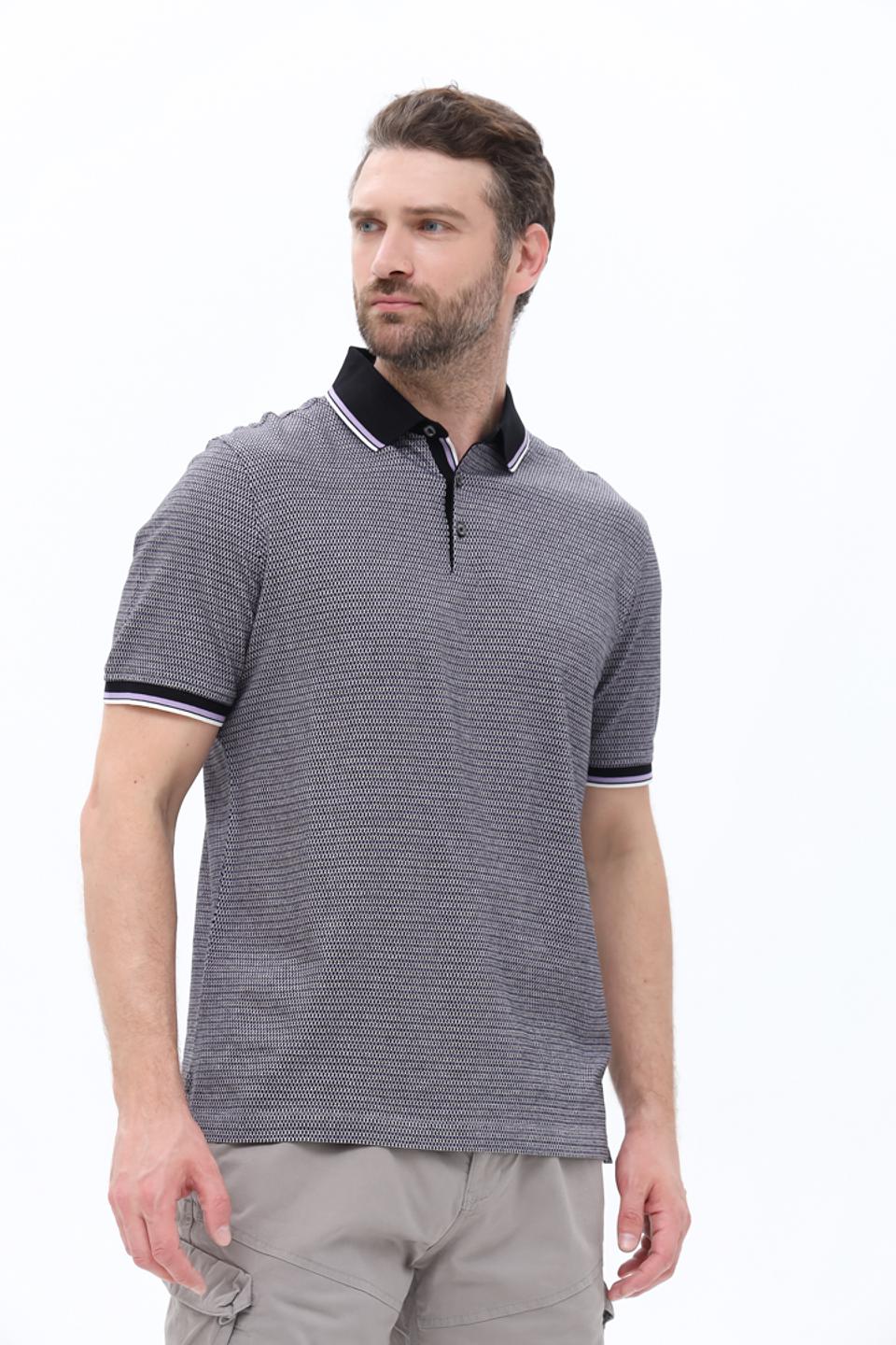 Поло Bugatti в мелкий принт