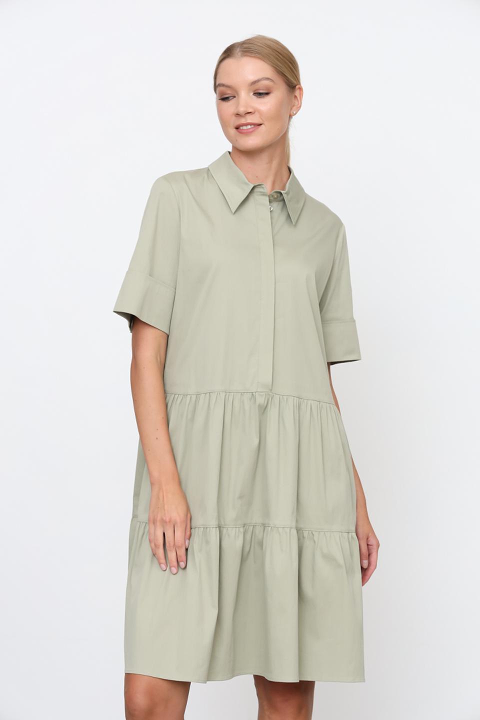 Платье Gerry Weber хаки с воротником