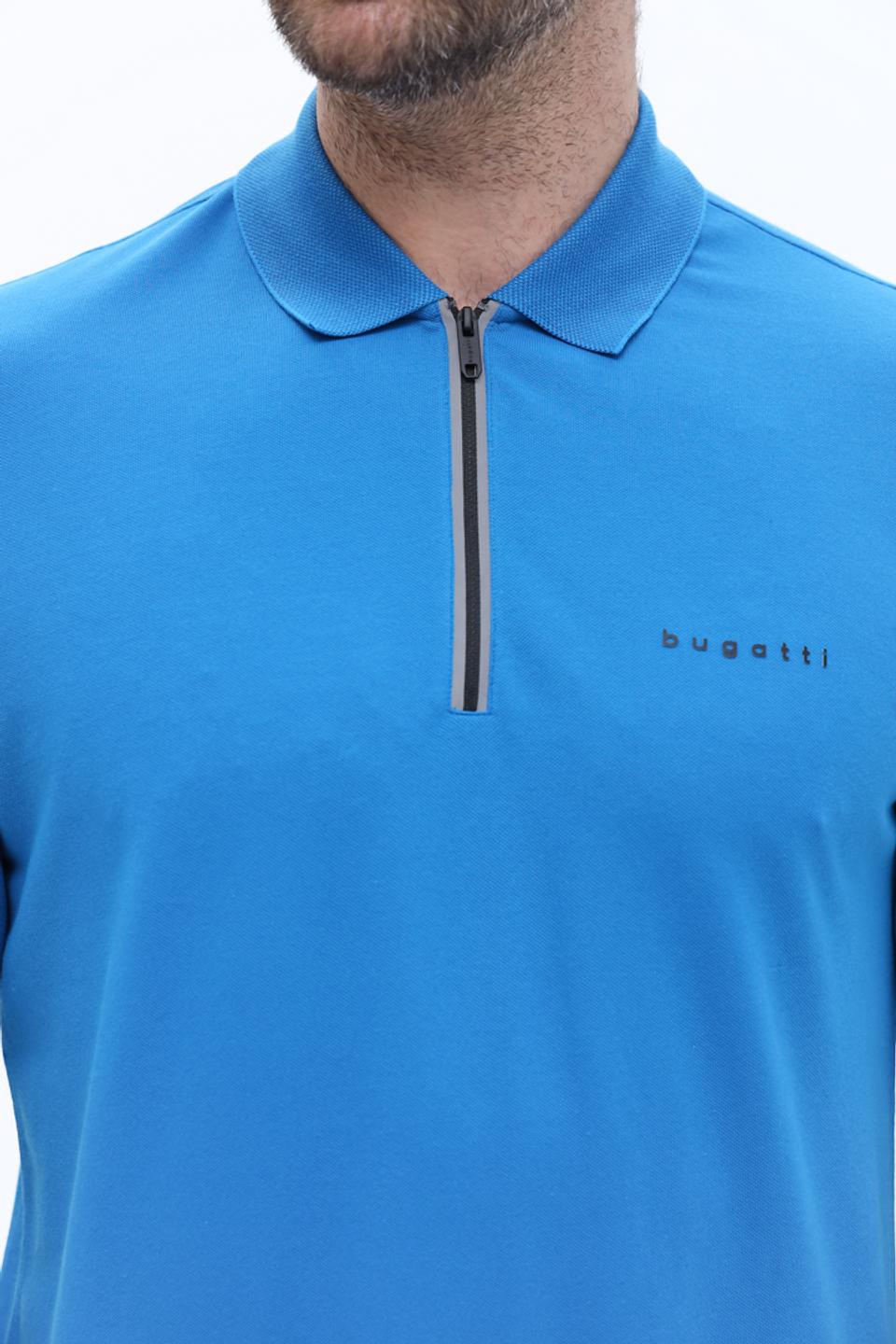 Поло Bugatti с молнией синее