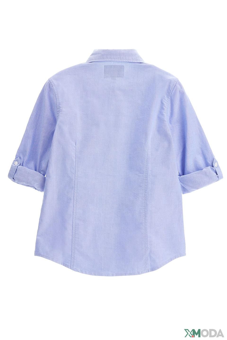 Рубашка Guess голубая с коротким рукавом