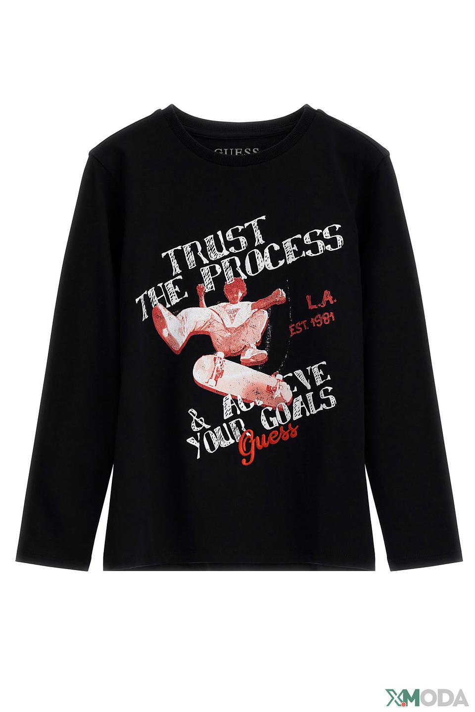 Футболка Guess с принтом чёрная