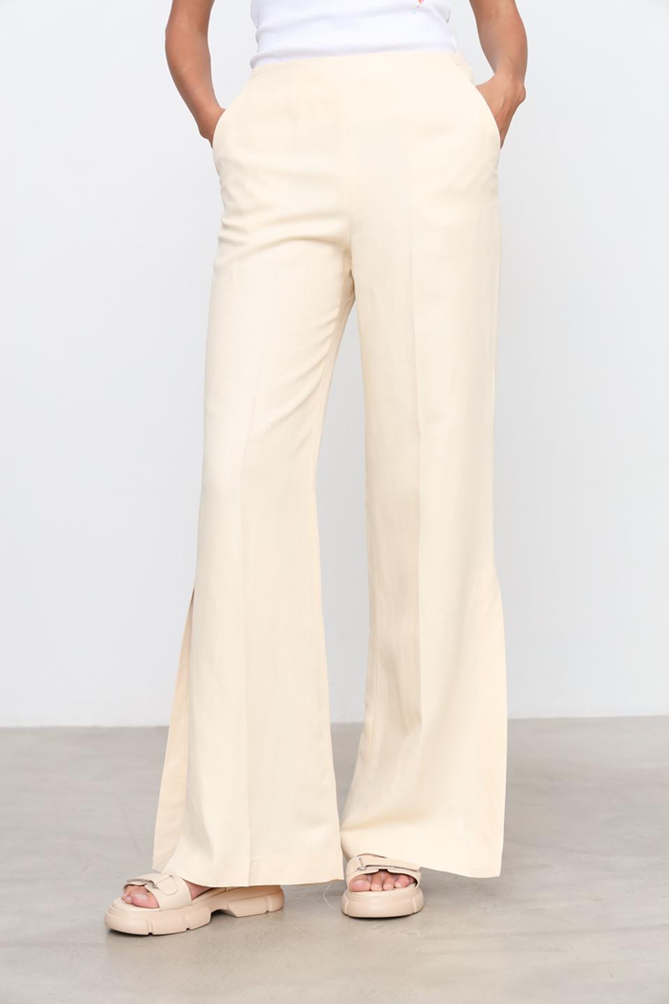 Брюки Twin Set палаццо бежевые