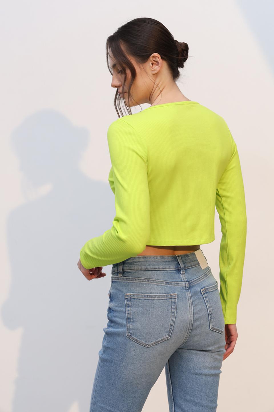 Жакет Tom Tailor лайм с завязками