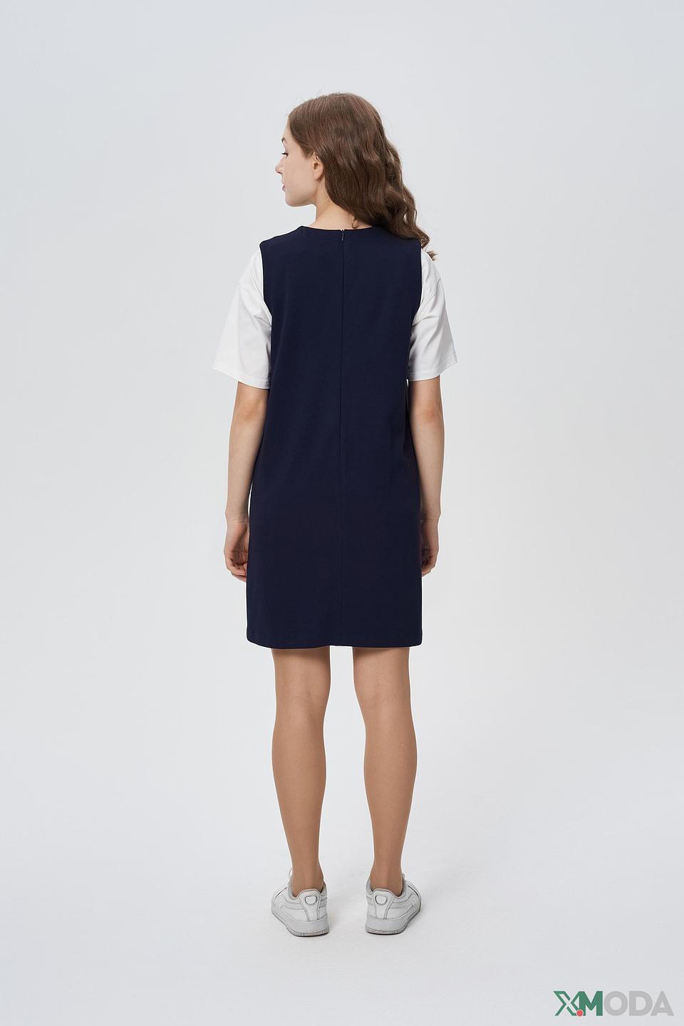 Платье-сарафан Choupette тёмно-синий