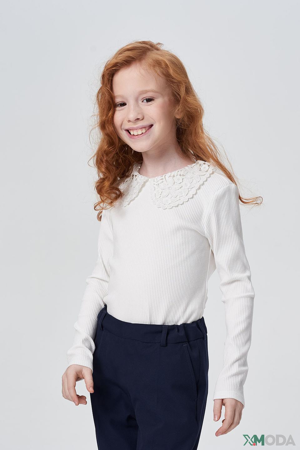 Блуза Choupette детская белая с кружевом