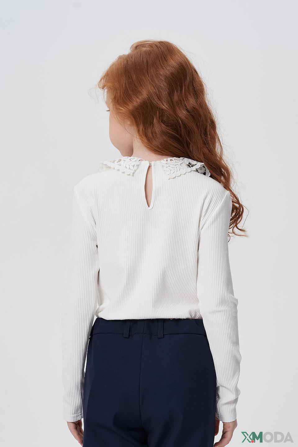 Блуза Choupette детская белая с кружевом