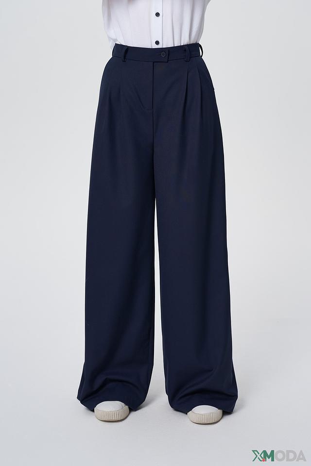 Брюки Choupette широкие тёмно-синие