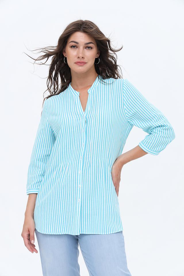 Блуза Erfo в полоску голубую