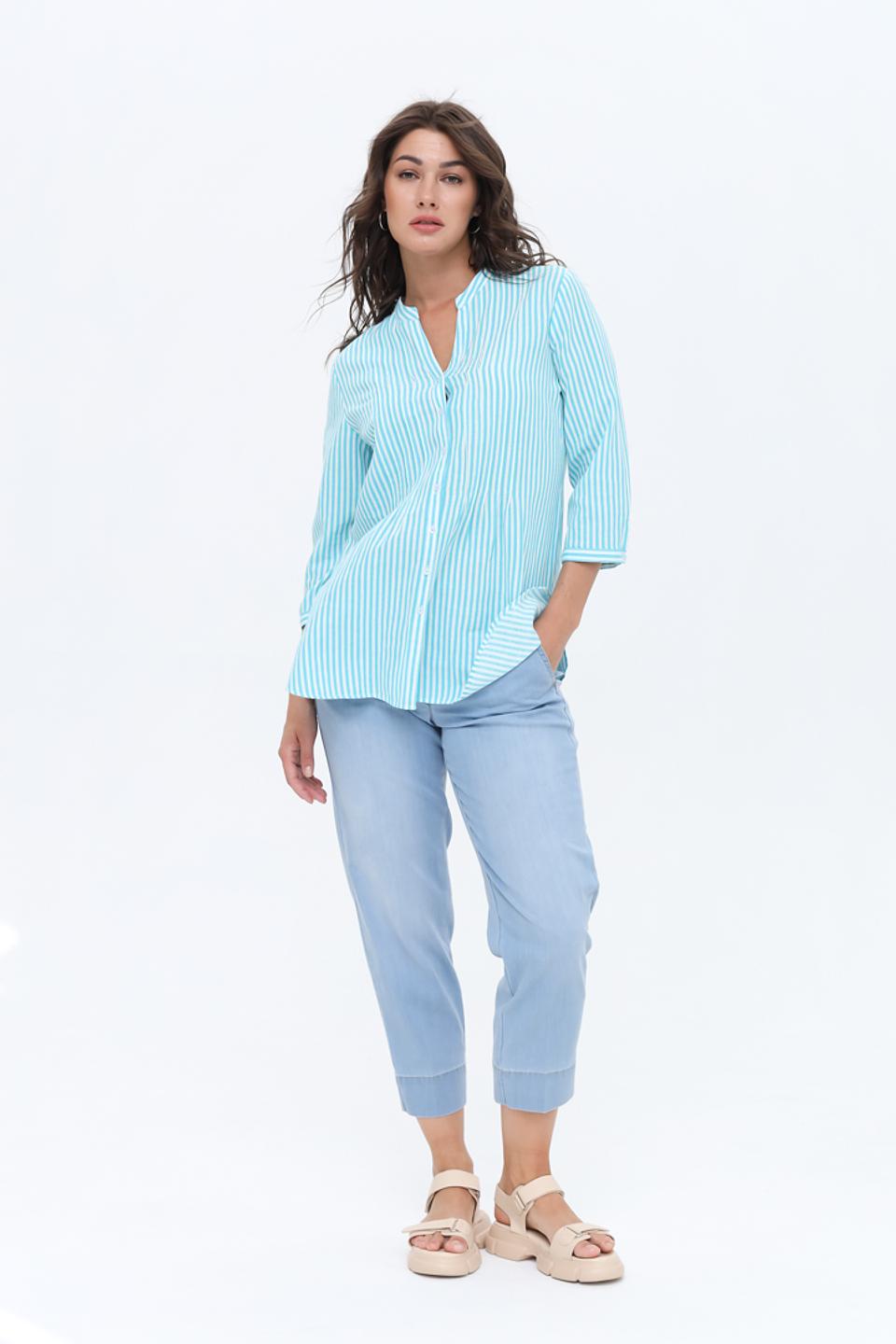 Блуза Erfo в полоску голубую