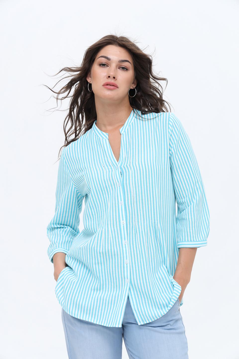 Блуза Erfo в полоску голубую