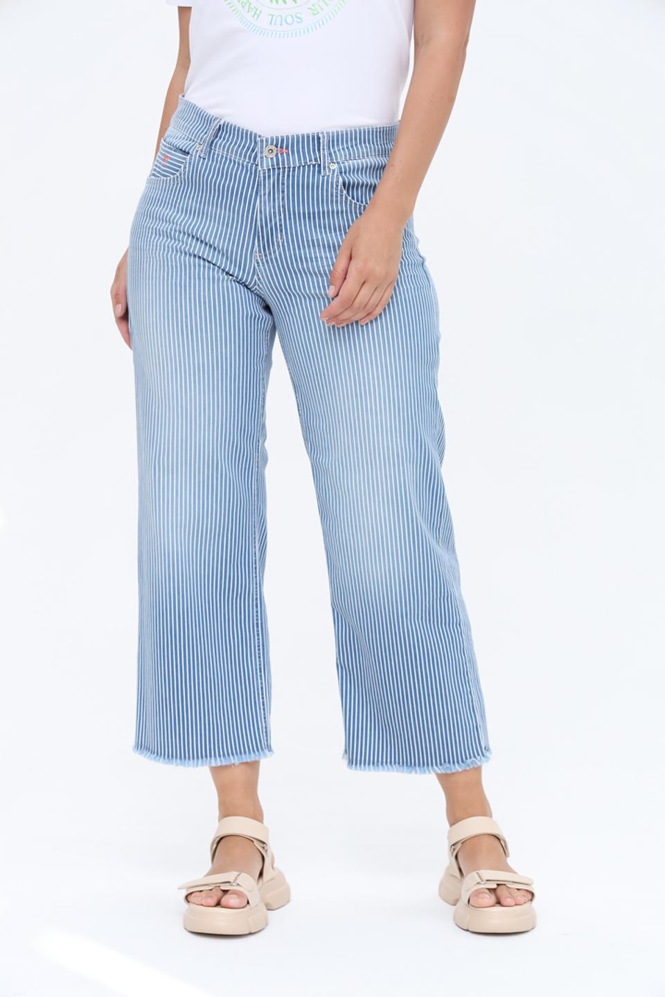 Джинсы Angels в полоску