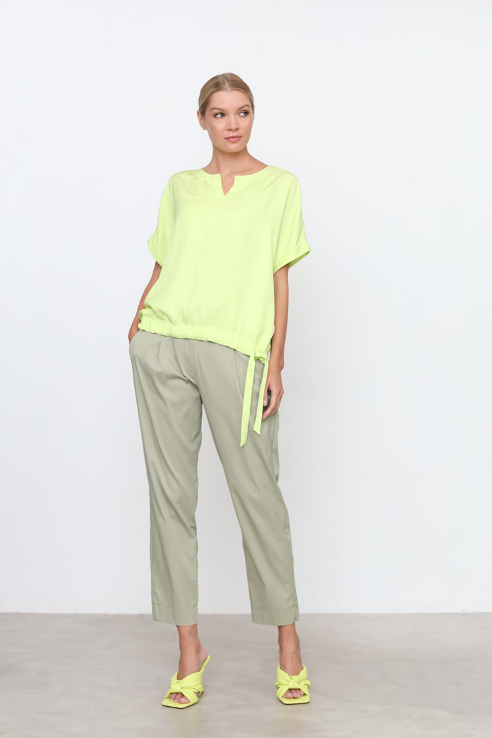 Блуза Gerry Weber лайм с завязками