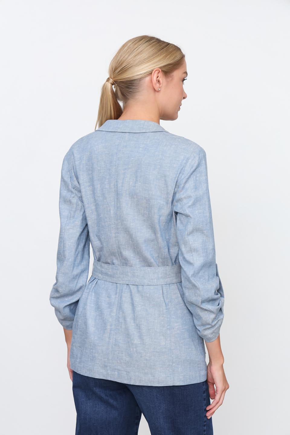 Жакет Taifun с поясом голубой