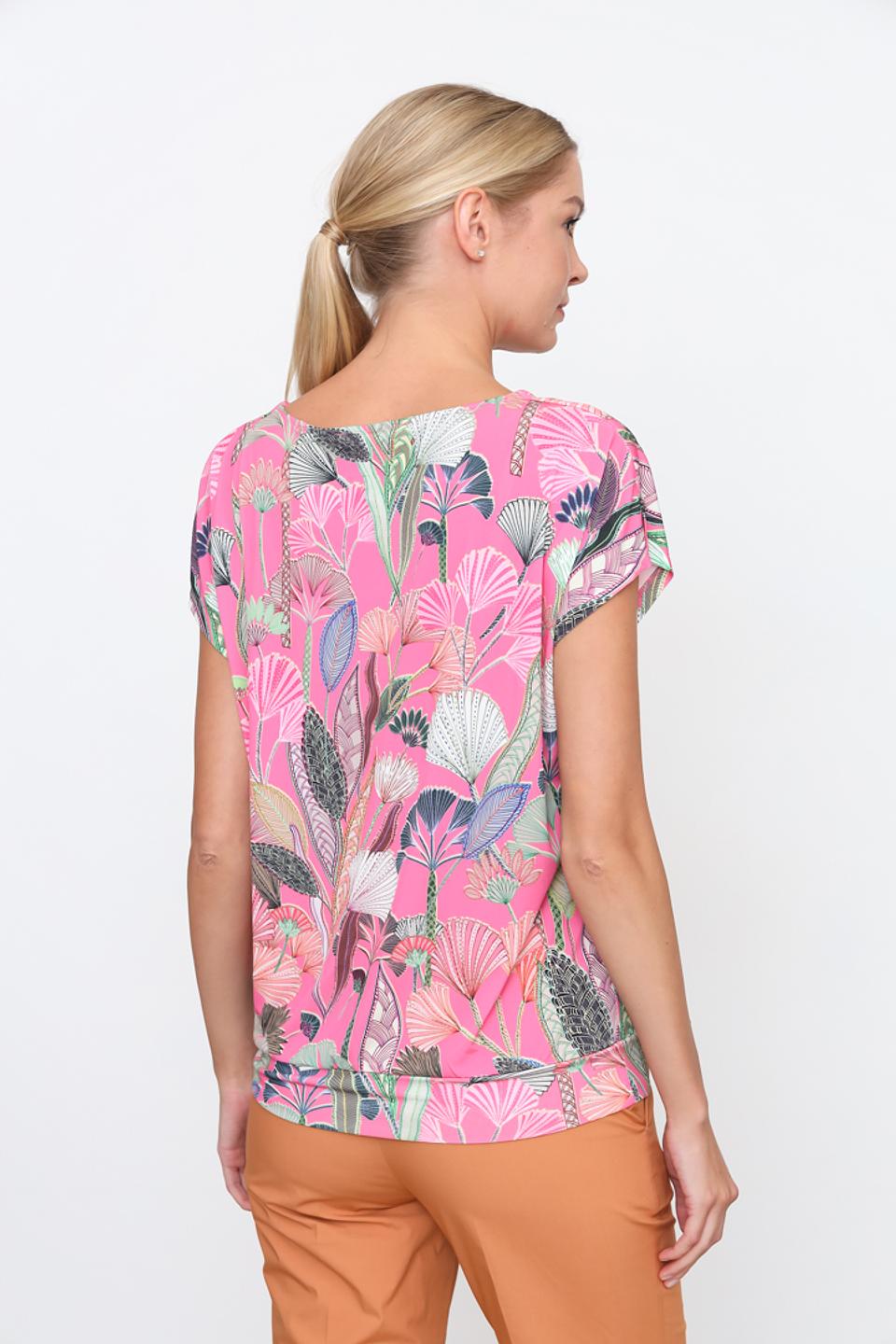 Блуза Bianca с тропическим принтом