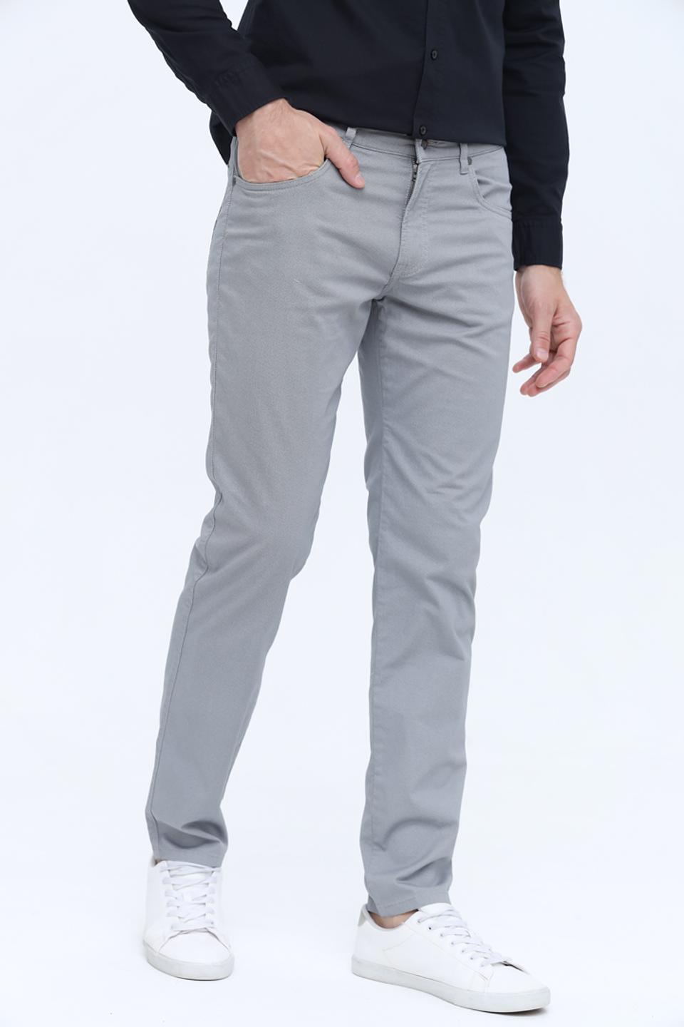 Брюки Bugatti серые Slim Fit