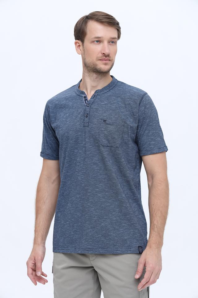 Футболка Casa Moda с планкой синяя