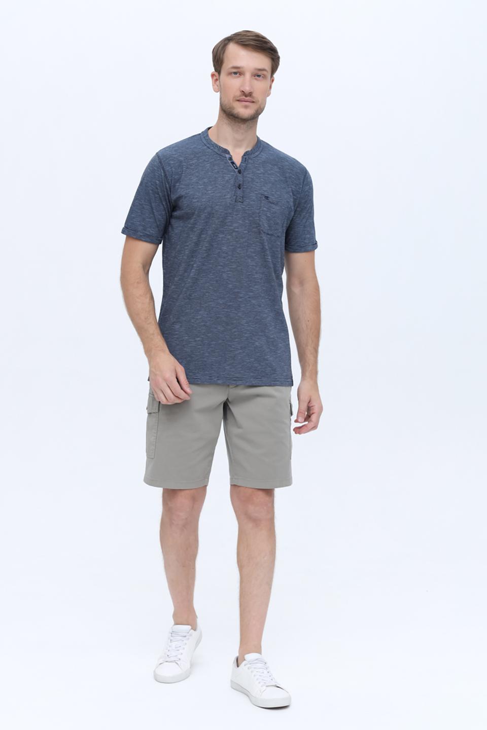 Футболка Casa Moda с планкой синяя