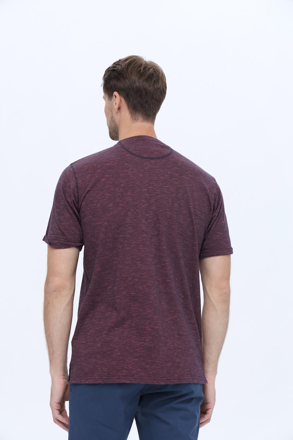 Футболка Casa Moda с планкой бордовый