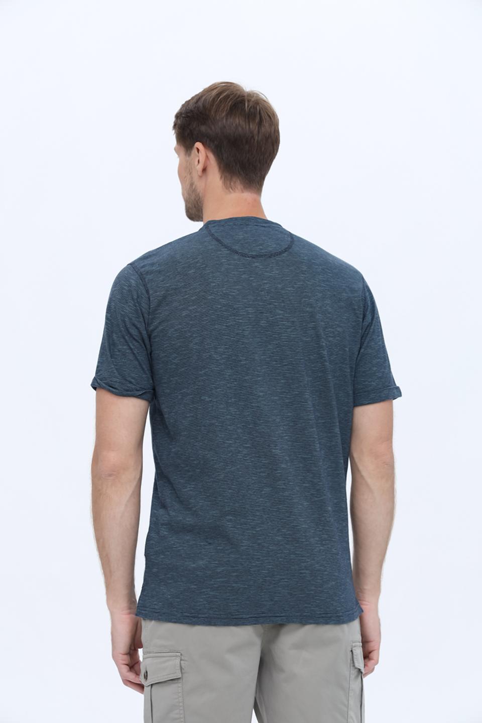 Футболка Casa Moda с планкой синяя