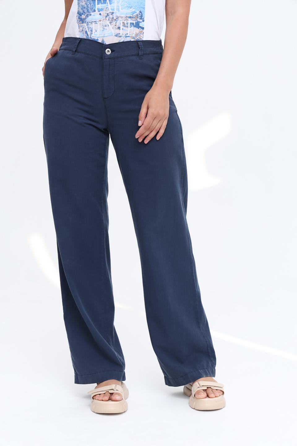 Брюки Angels прямого кроя синие