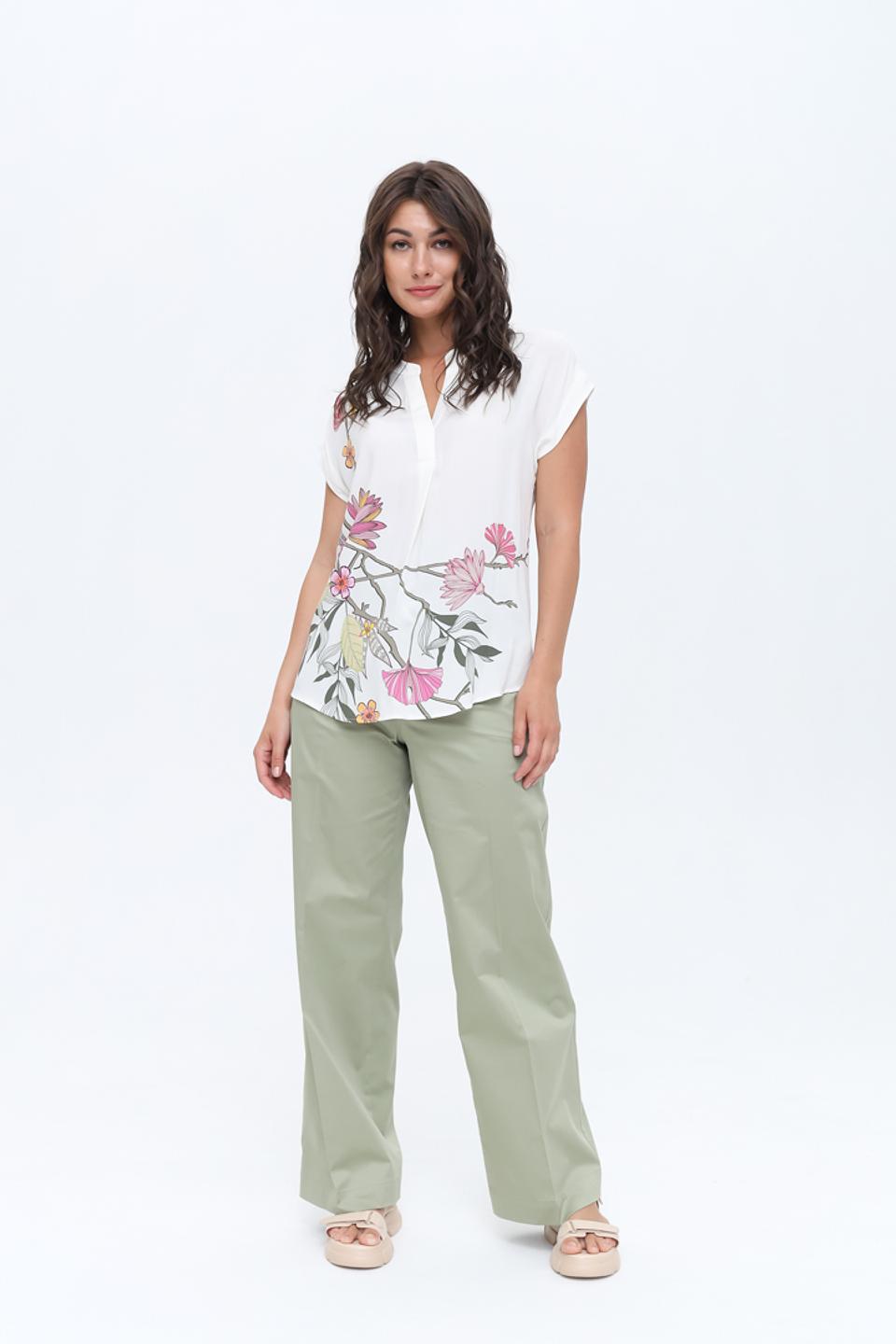 Блуза Bianca с цветочным принтом