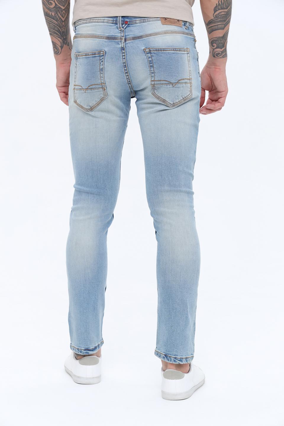 Джинсы Alcott с потертостями голубые