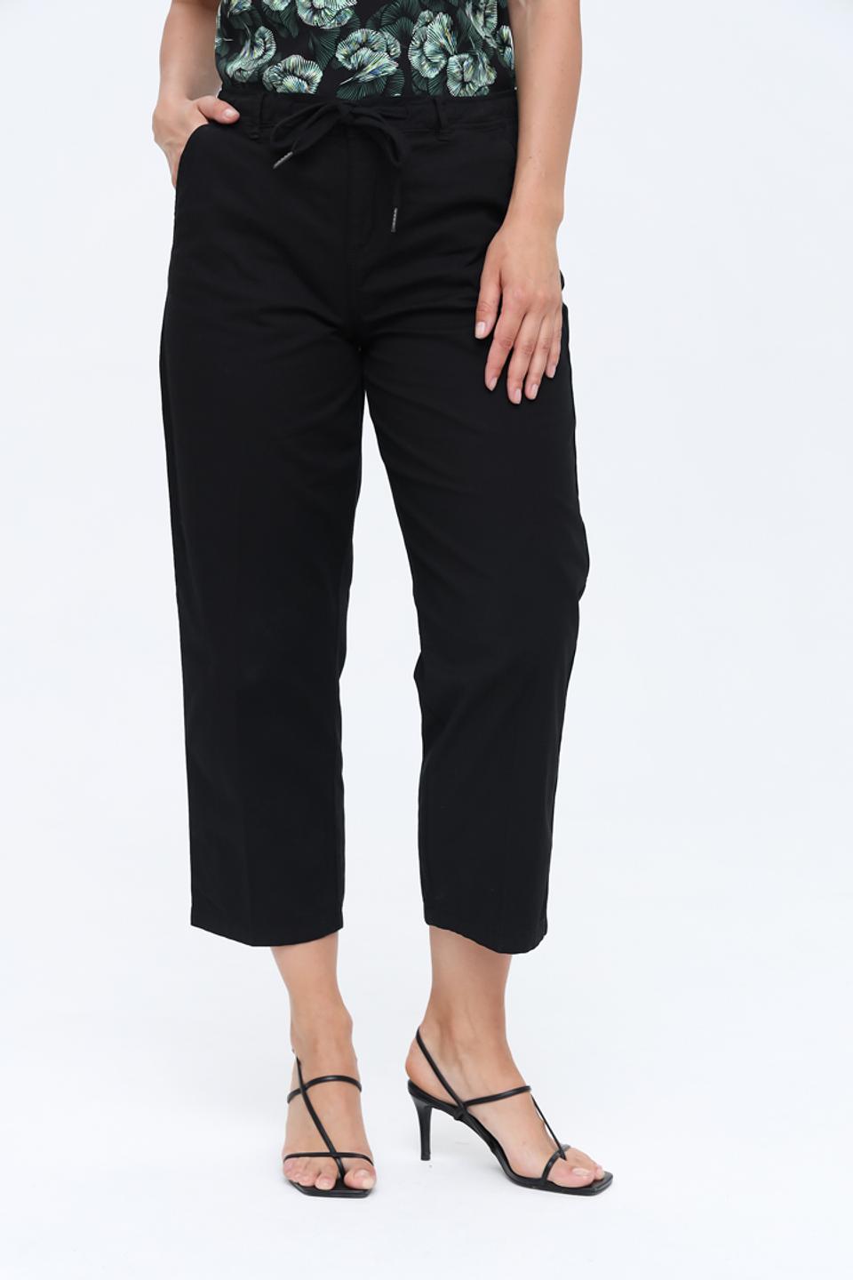 Брюки Time Zone чёрные с завязками