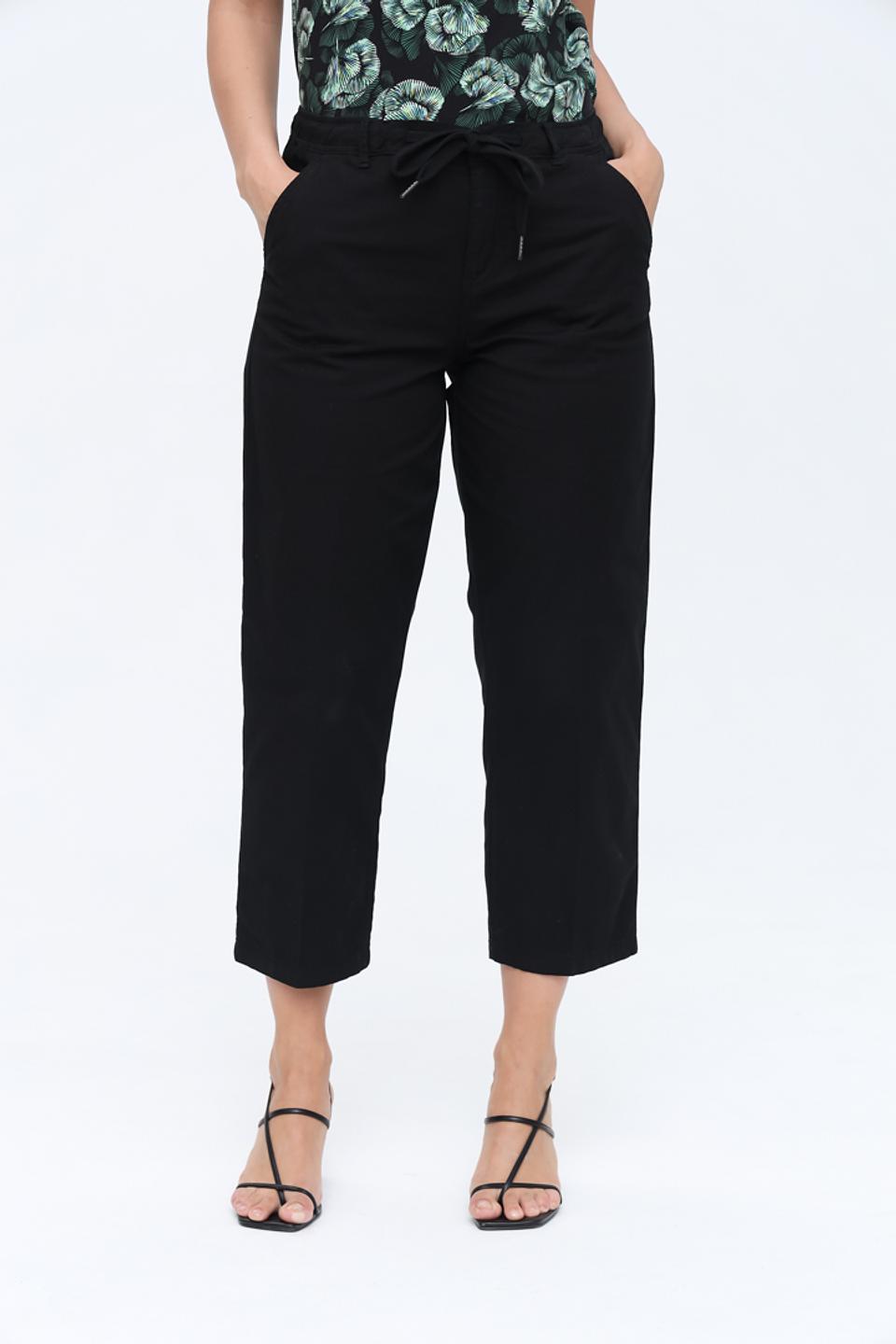 Брюки Time Zone чёрные с завязками