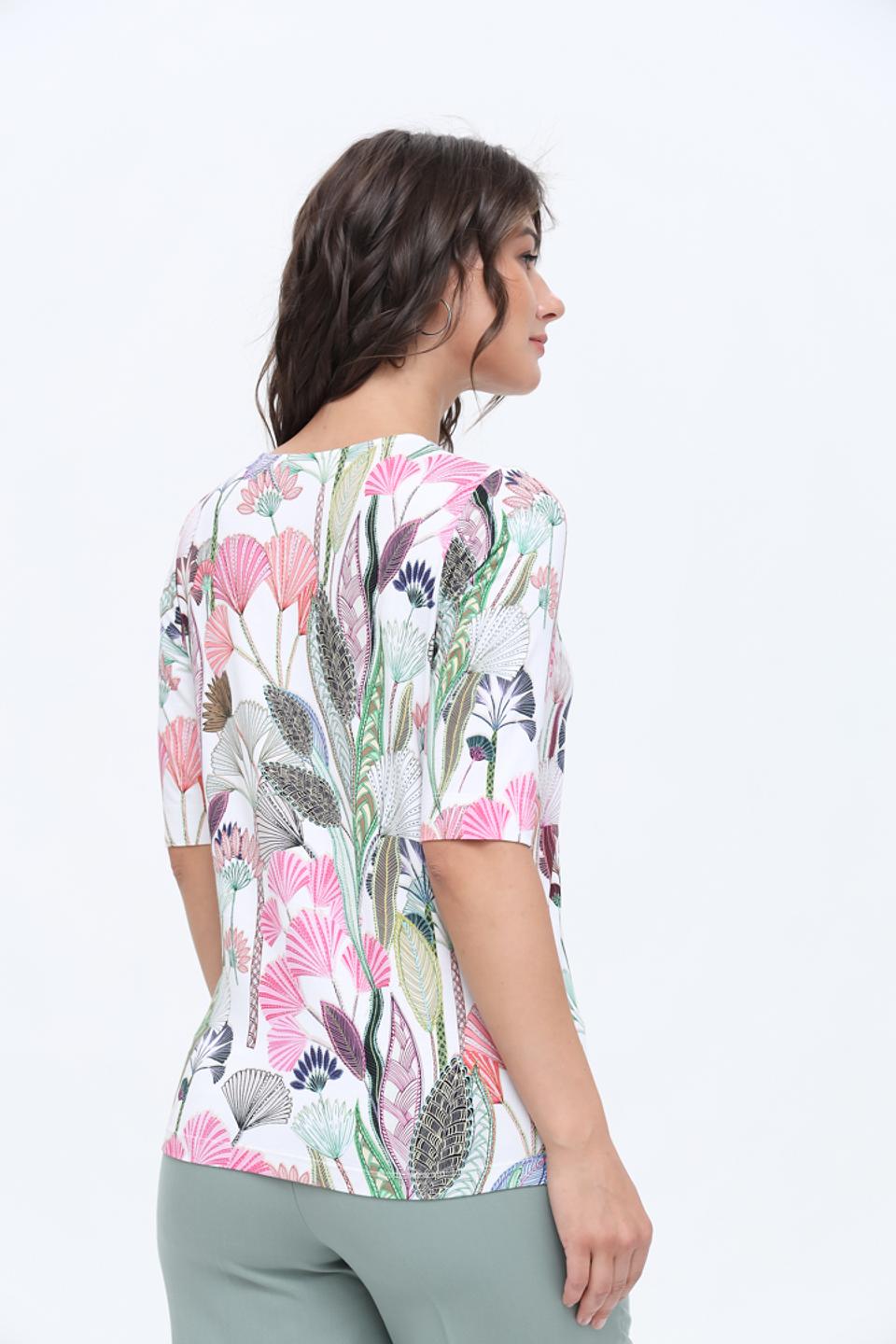 Блуза Bianca с цветочным принтом