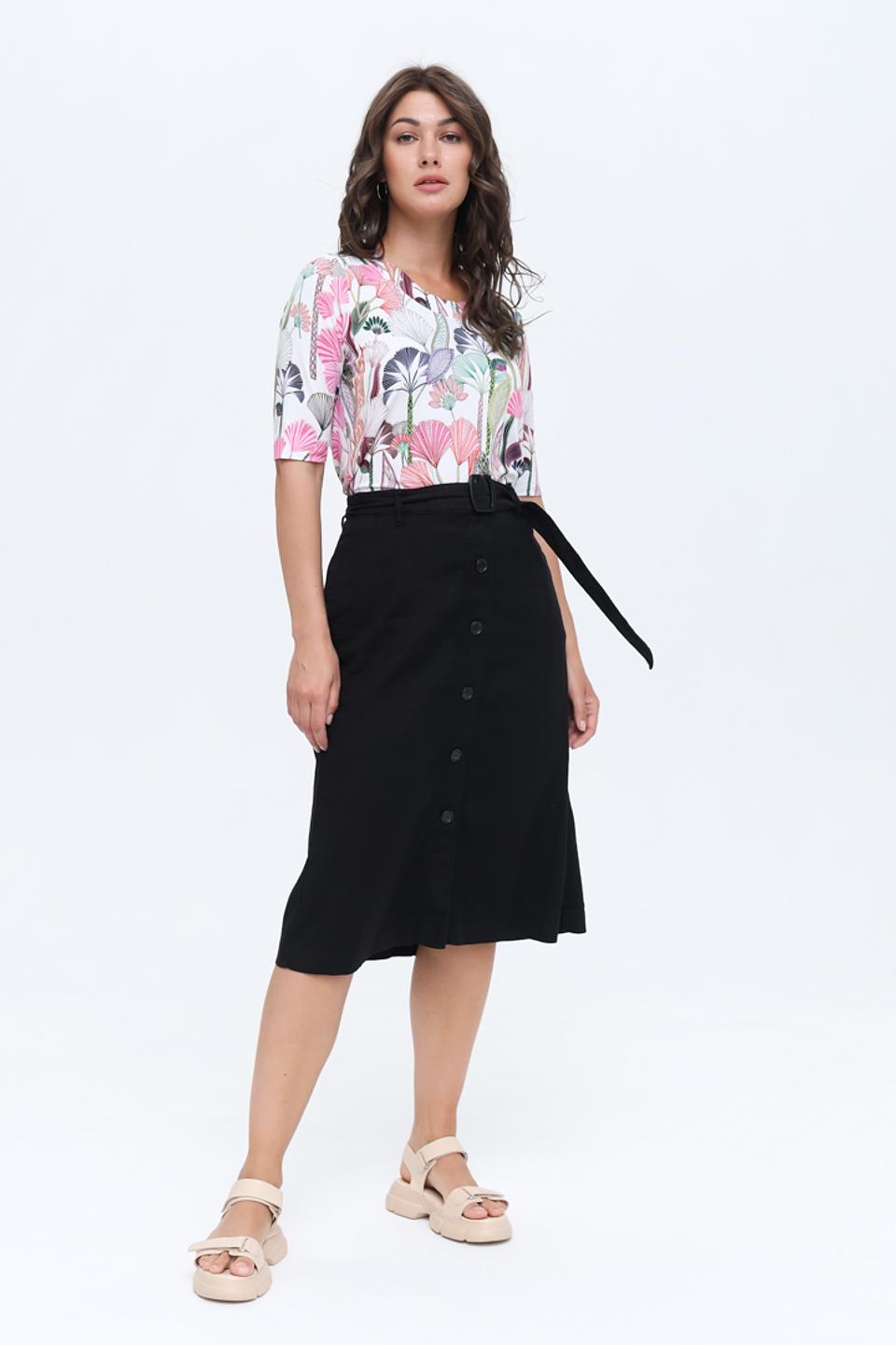 Юбка Gardeur чёрная с поясом