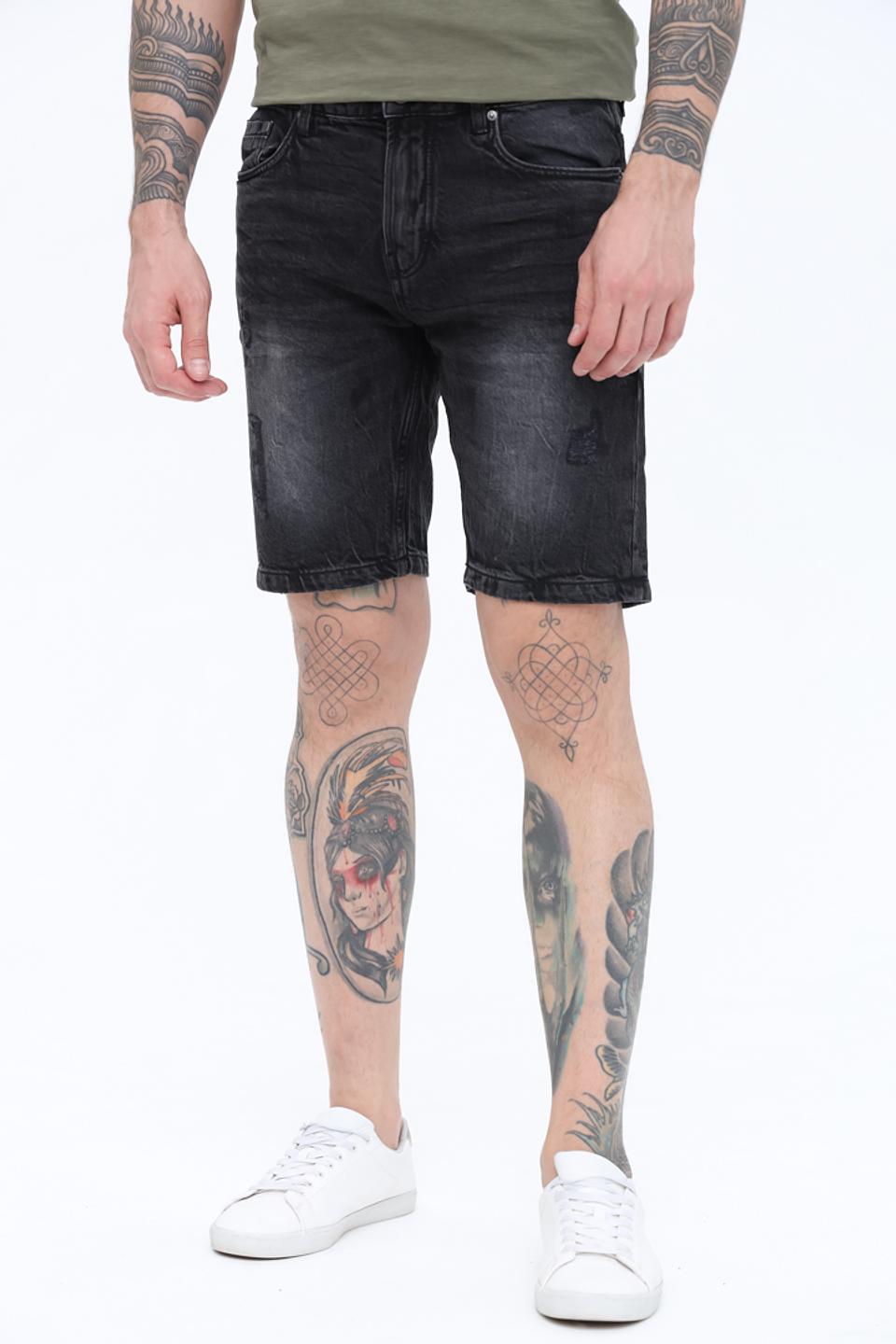 Шорты Alcott серые с потертостями