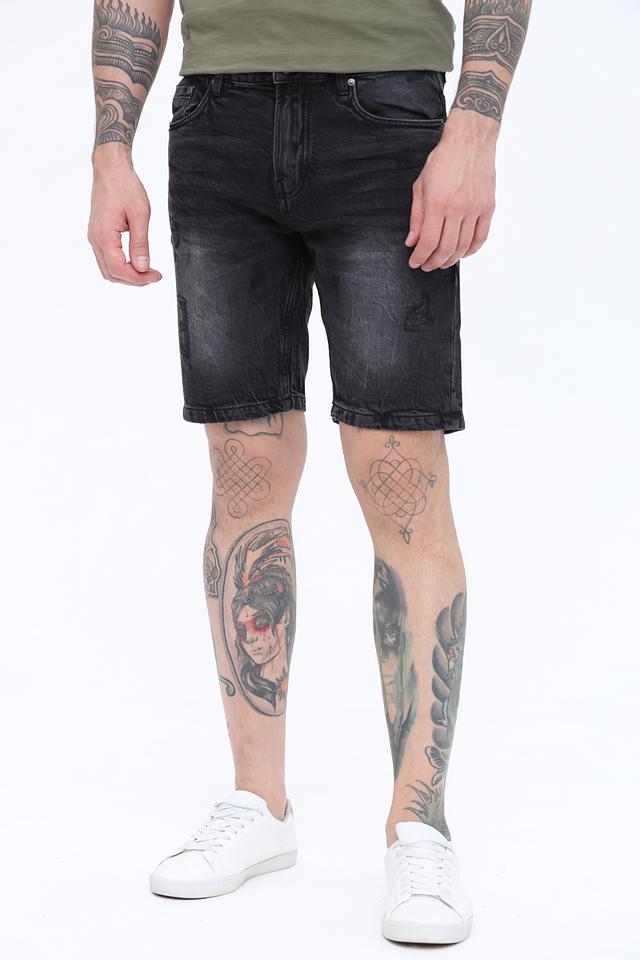 Шорты Alcott серые с потертостями