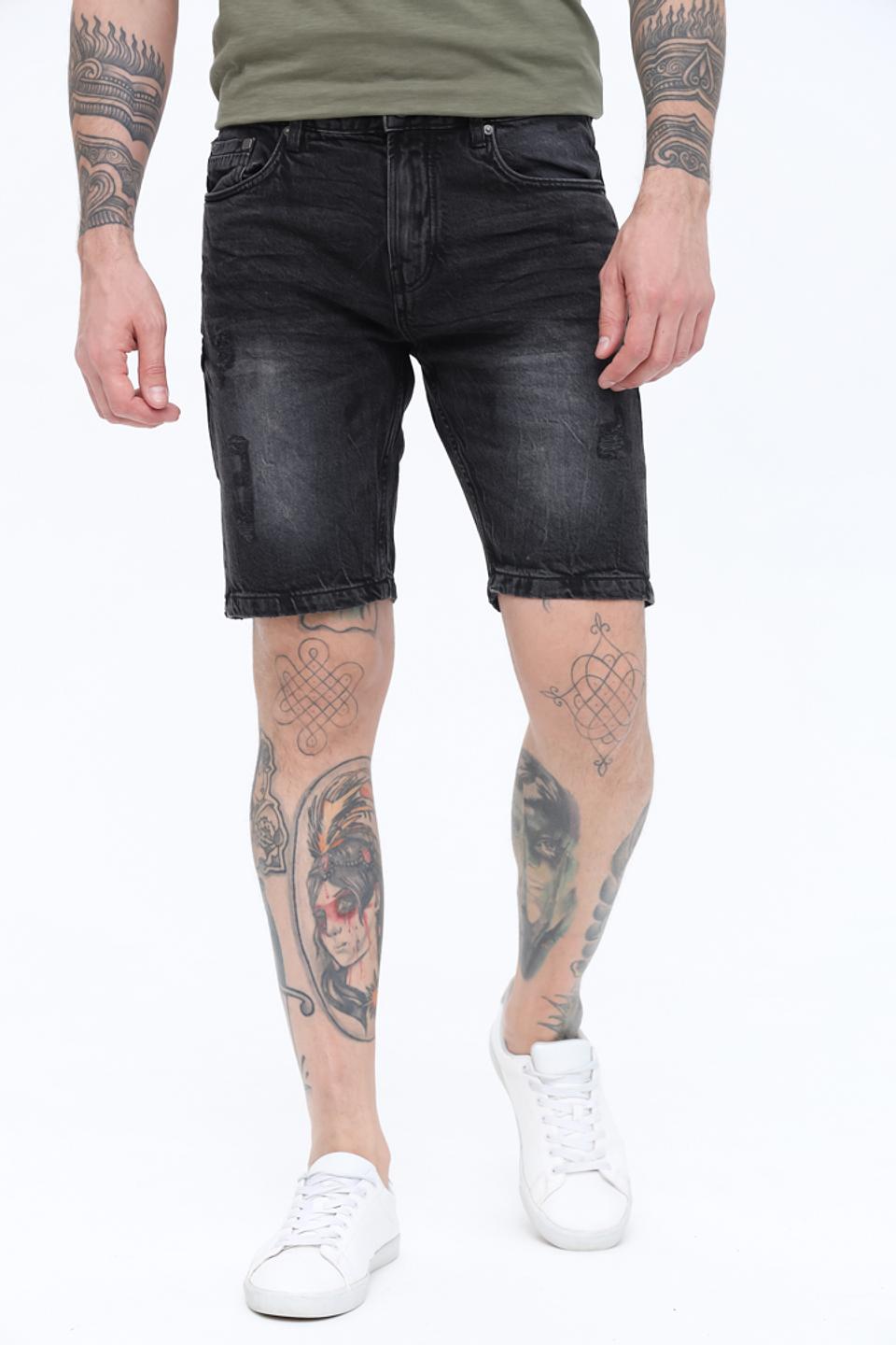 Шорты Alcott серые с потертостями