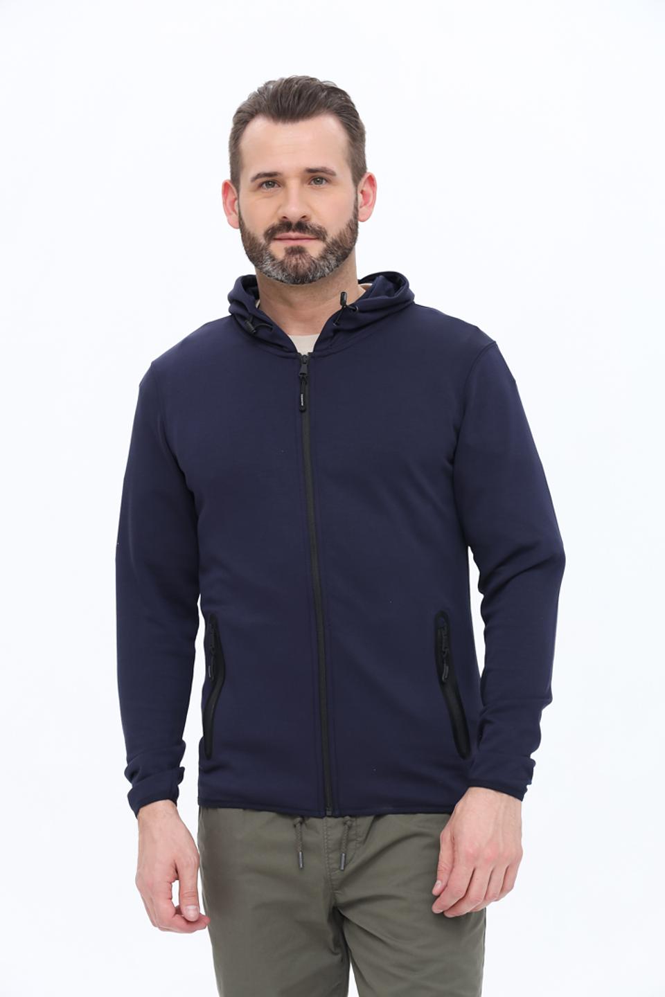 Кардиган Alcott с капюшоном тёмно-синий