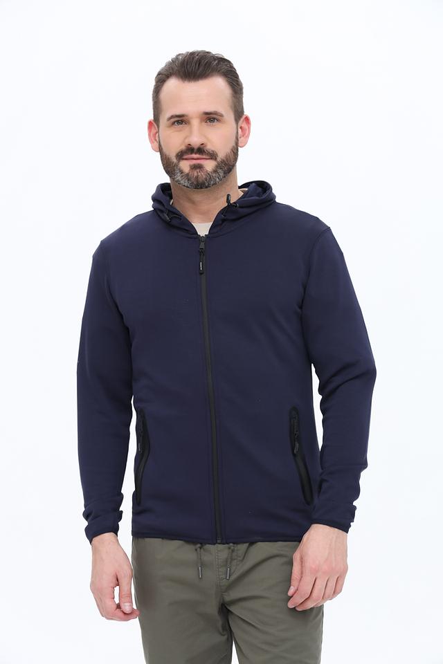 Кардиган Alcott с капюшоном тёмно-синий