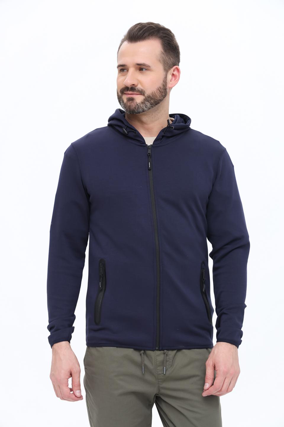 Кардиган Alcott с капюшоном тёмно-синий