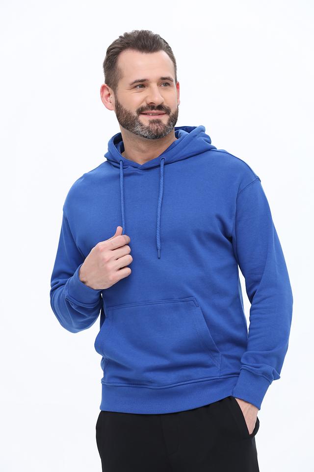 Толстовка Alcott синяя с капюшоном