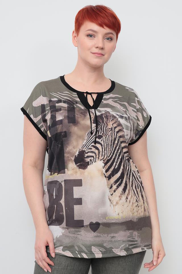 Футболка Doris Streich с принтом зебра