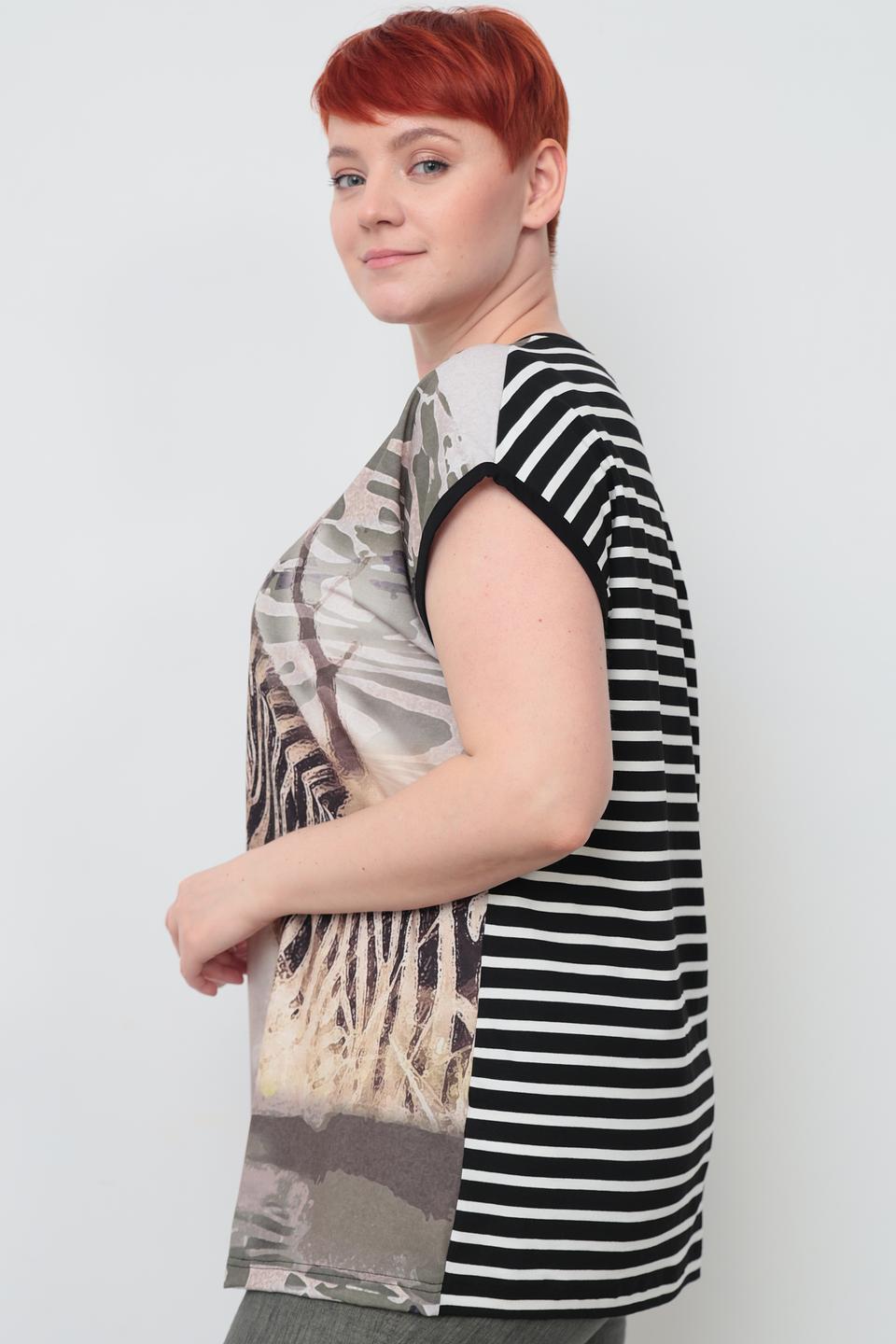 Футболка Doris Streich с принтом зебра