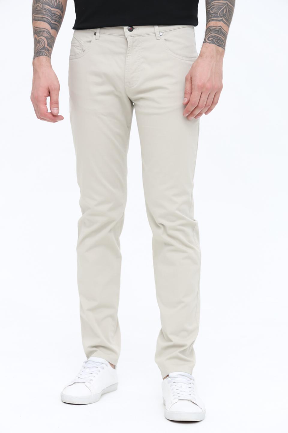Брюки Bugatti Slim Fit бежевые