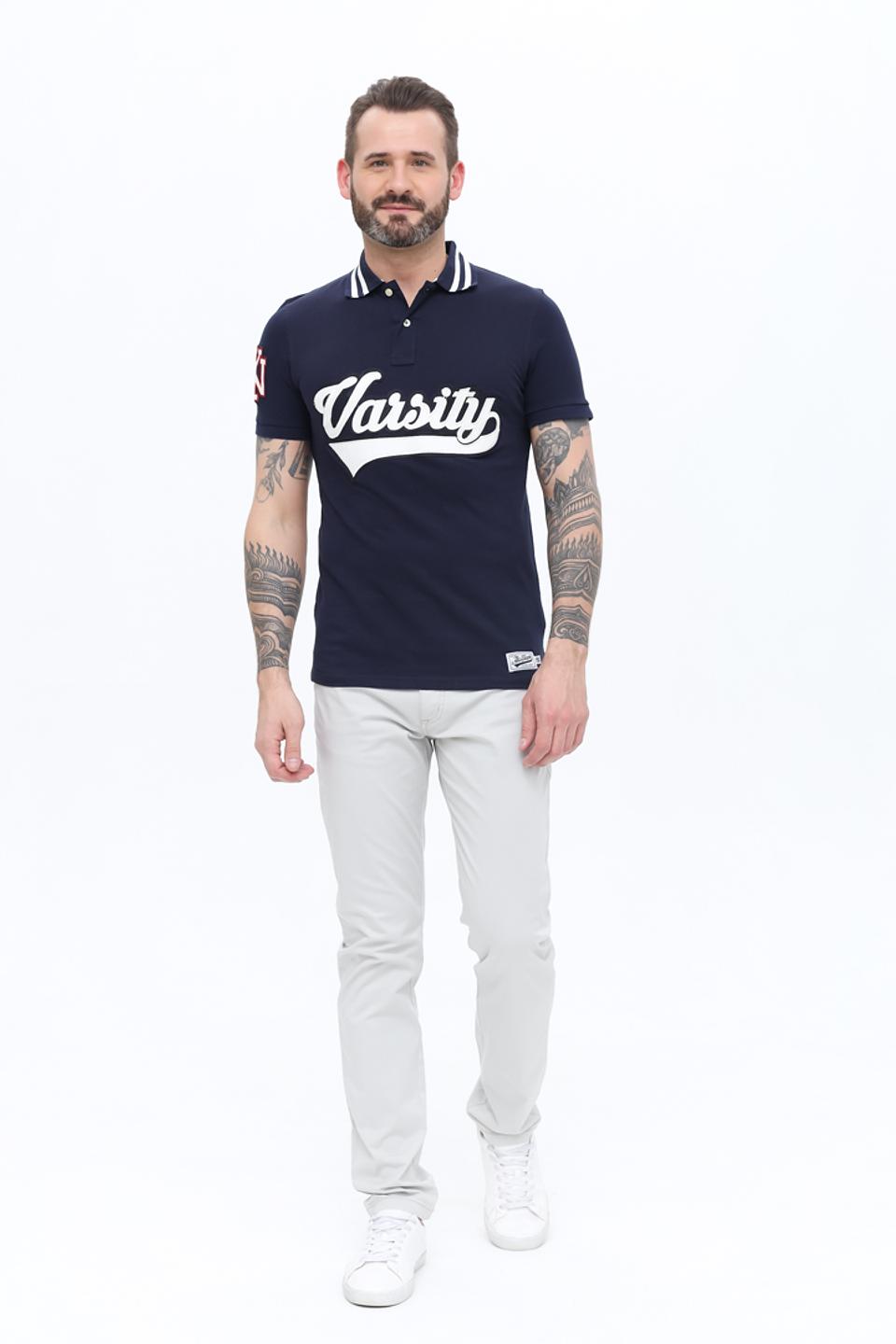 Поло Alcott Varsity синее