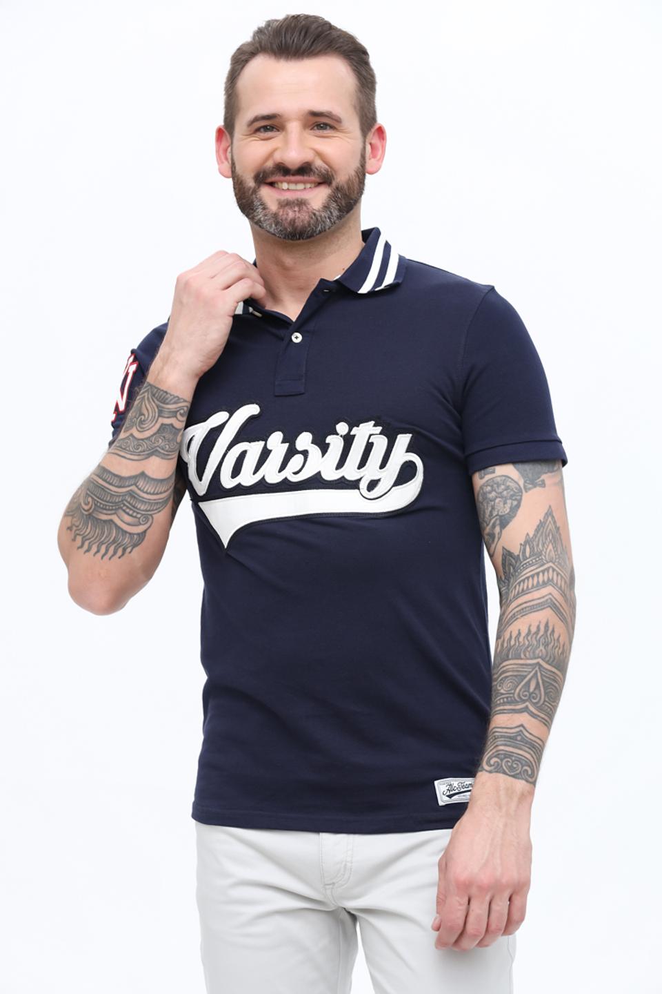 Поло Alcott Varsity синее