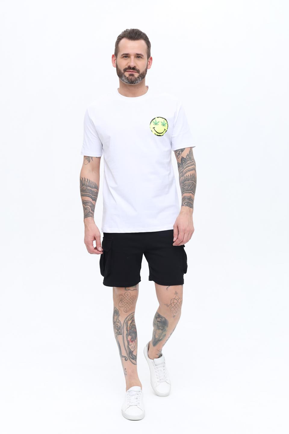 Футболка Alcott с принтом белый