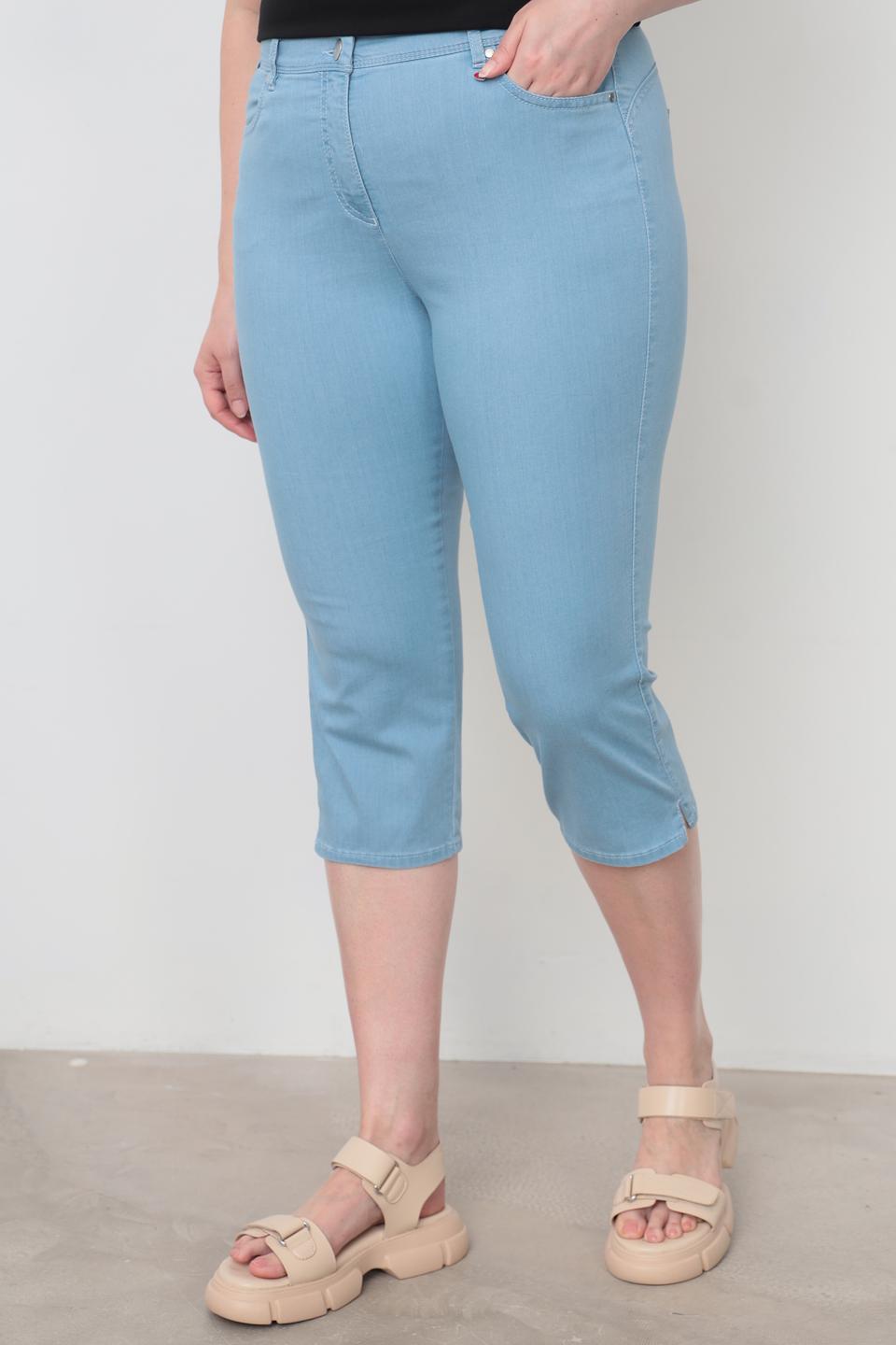 Капри Relaxed by Toni голубые