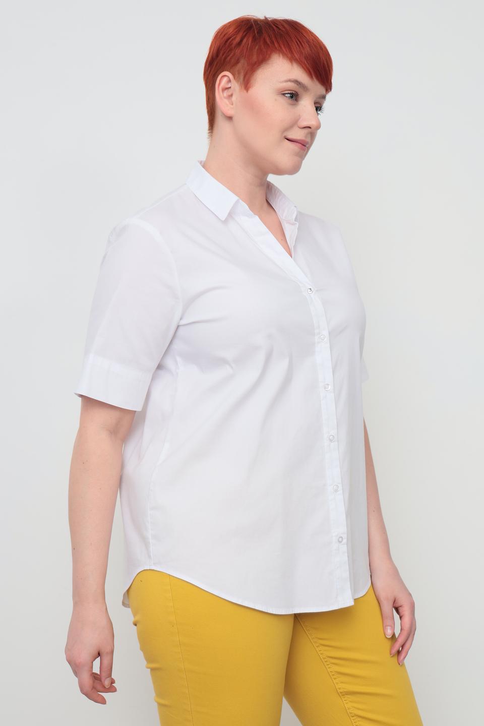 Рубашка Erfo женская белая с коротким рукавом