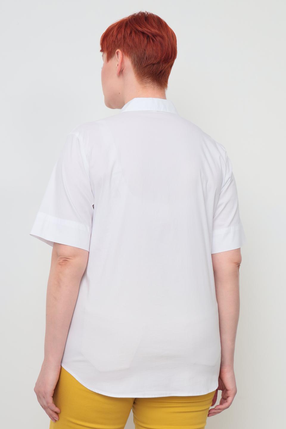 Рубашка Erfo женская белая с коротким рукавом