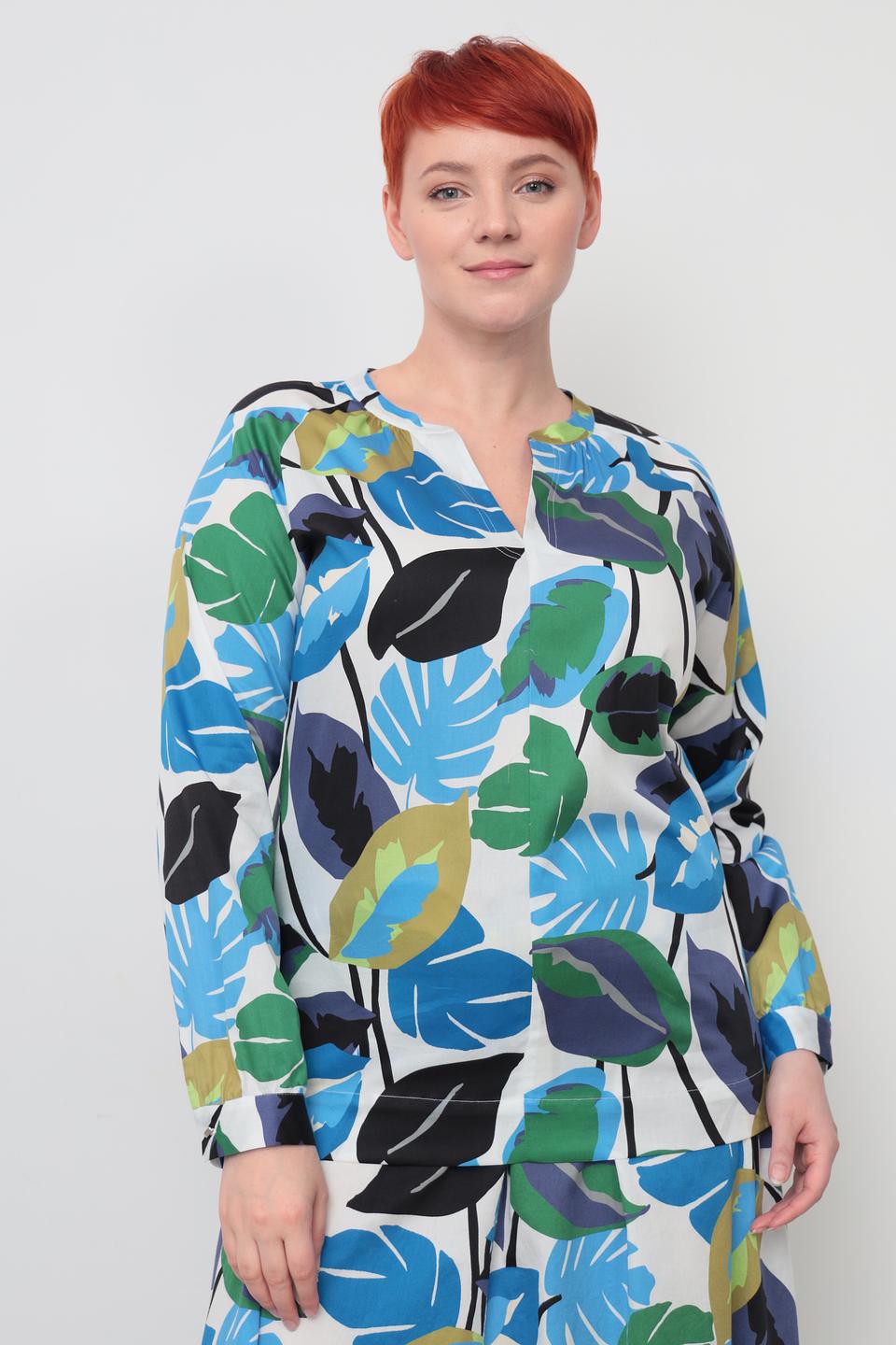 Блуза Be Yourself с тропическим принтом