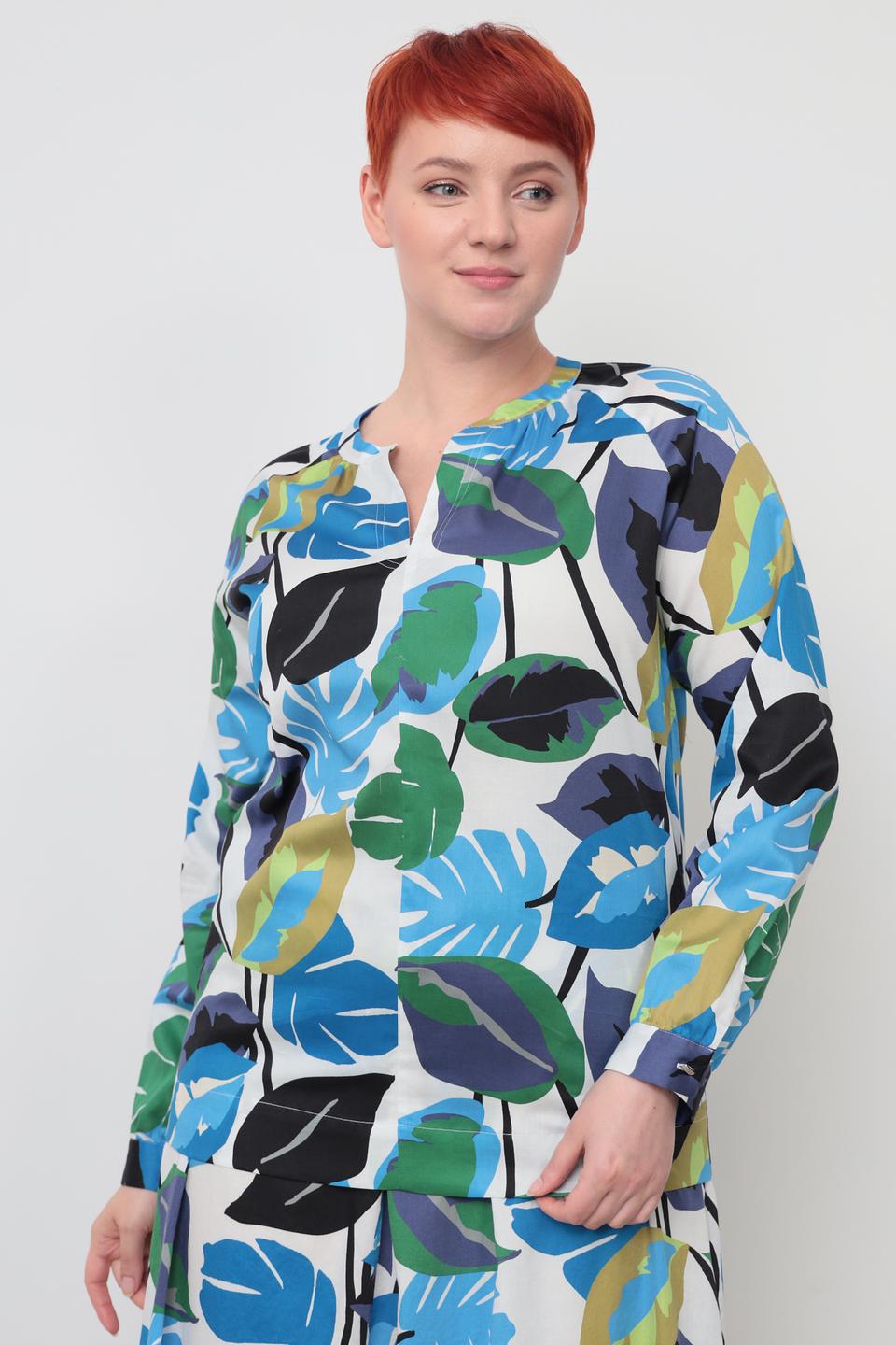 Блуза Be Yourself с тропическим принтом