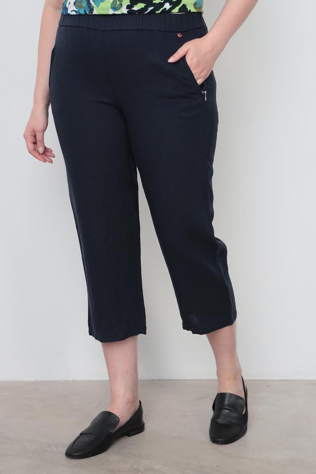 Брюки кюлоты Relaxed by Toni темно-синие