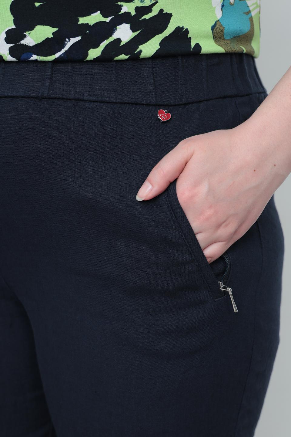 Брюки кюлоты Relaxed by Toni темно-синие